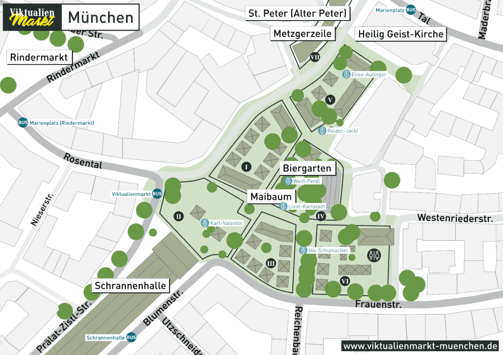 Map of the Viktualienmarkt